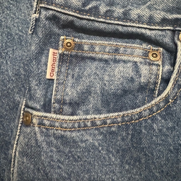 Carhartt Men's Relaxed Fit Blue Jeans Size 34x32 Medium Wash - Picture 6 of 6